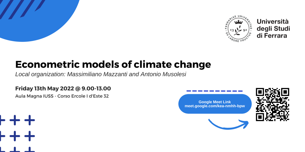 Workshop On Econometric Models Of Climate Change